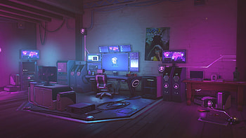 Aesthetic Gaming 1920×1080, Aesthetic Room HD wallpaper