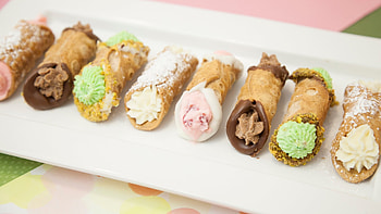 Mini cannolis, 4 flavors, Recipe flow HD wallpaper