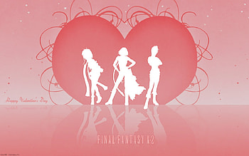 Happy Valentine's Day, final fantasy, cute, girl, anime girl, valentine, valentines, anime, love, red, heart, female HD wallpaper