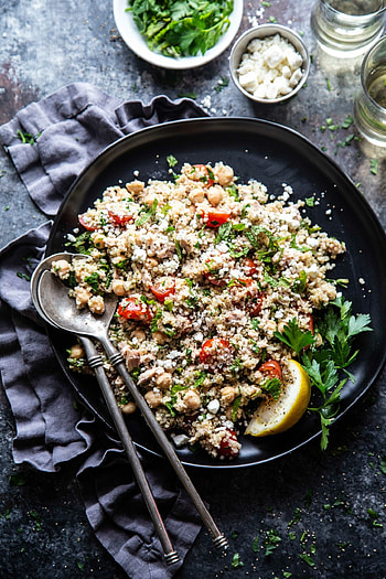 Tuna salad, Quinoa HD phone wallpaper