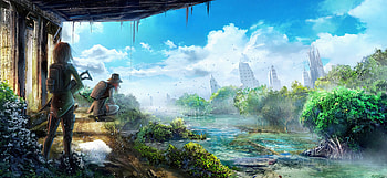 Sci Fi, Post Apocalyptic, Woman Warrior HD wallpaper
