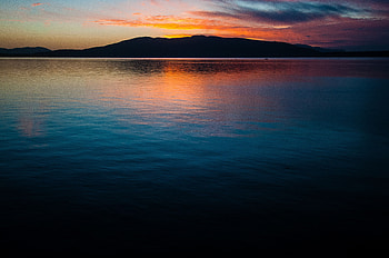 Nature, Water, Dawn, Horizon HD wallpaper