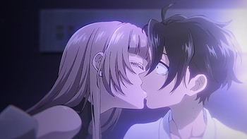 Midnight Kiss — Nazuna & Kou | Call of the Night: Moonlit Duo | Nazuna Nanakusa —, Anime, Call of the Night, Nazuna Nanakusa, Kou Yamori HD wallpaper