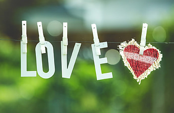 LOVE, valentine, green, red, card, heart HD wallpaper