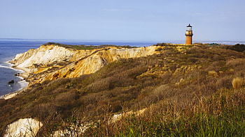 Gay Head Lighthouse, Marthas Vineyard, Aquinnah, Windows 10 spotlight HD wallpaper