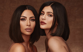 Kylie Jenner, Kim Kardashian HD wallpaper