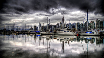 Cities, Sea, Yachts, Boats, Building, Pier HD wallpaper