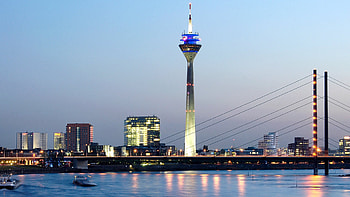 Dusseldorf Skyline, Travels, Baltana, Best HD wallpaper