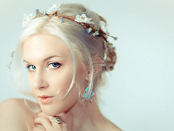 Pretty face, model, blond, pretty, face, beautiful, girl HD wallpaper