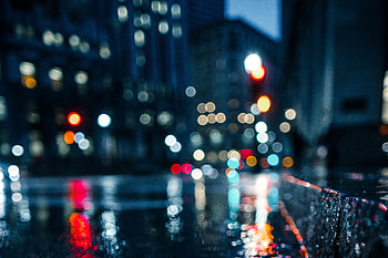 City Rain Blur Bokeh Effect, bokeh-effect, lights, city, blur, graphy HD wallpaper