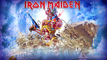 Iron Maiden Band Music, Iconic band logo, Symbol of metal, Recognizable insignia HD wallpaper