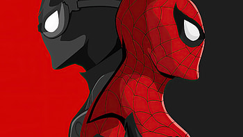 Black And Red Spiderman, spiderman, superheroes, artwork, artist HD wallpaper