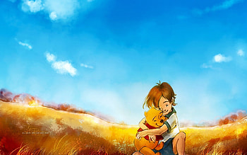 Christopher Robin and Pooh, The Many Adventures of Winnie the Pooh HD wallpaper