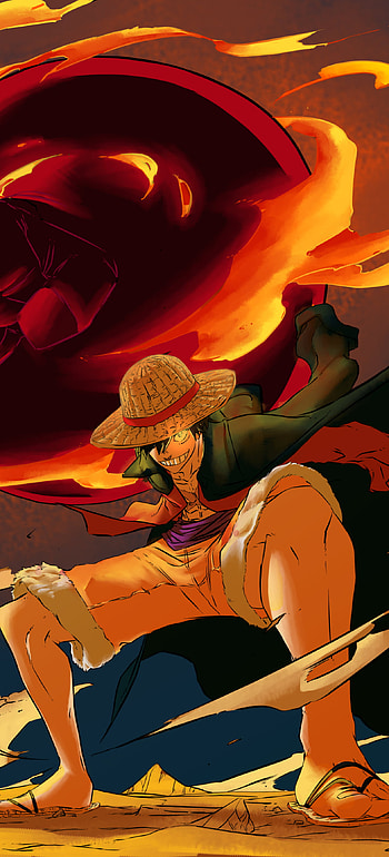 Straw Hat Blaze — Monkey D. Luffy , Monkey D. Luffy, Anime, One Piece HD phone wallpaper