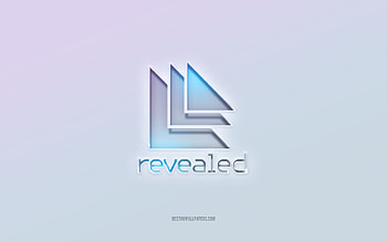 Revealed Recordings logo, cut out 3d text, white background, Revealed Recordings 3d logo, Revealed Recordings emblem, Revealed Recordings, embossed logo, Revealed Recordings 3d emblem HD wallpaper