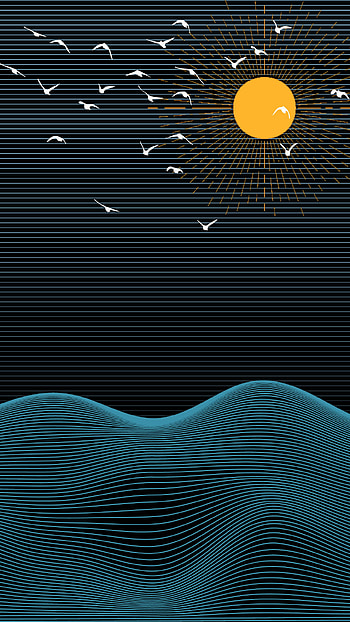 SUN AND WATER, Nature, Art HD phone wallpaper