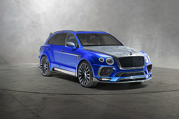 Blue, compact SUV, Bentley Bentayga HD wallpaper