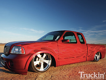 Supremely Stylish, ford, lowered, custom, red HD wallpaper