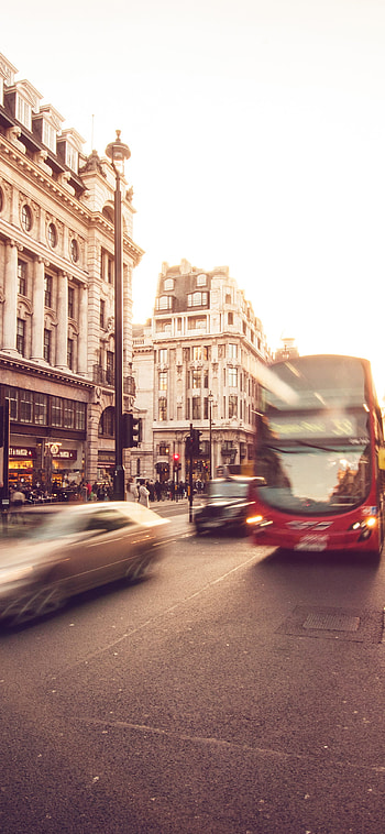 London street scene, Winter in London, City lights, Urban lifestyle HD phone wallpaper