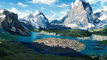Mushoku Tensei Anime Landscape, Anime, Mushoku Tensei: Jobless Reincarnation, anime landscape HD wallpaper