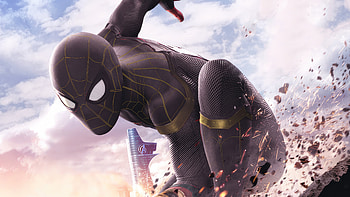 Black Spiderman 2023, spiderman, superheroes, artwork, digital-art, artist, artstation HD wallpaper