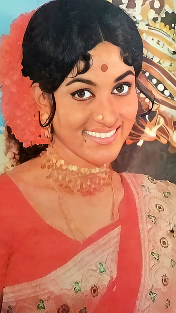 Bharathi, vintage actress HD phone wallpaper