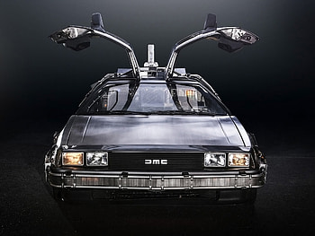 delorean dmc12, back, delorean, dmc12, future HD wallpaper