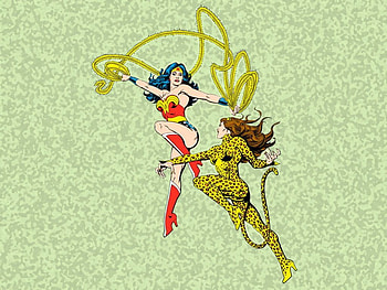 Wonder Woman Vs Cheetah, DC Comics, Villains, Superheroes, Comics, Cheetah, Wonder Woman HD wallpaper