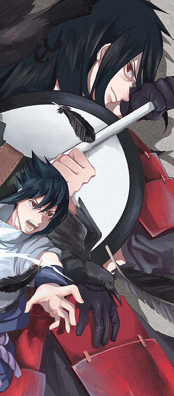 Sasuke & Madara Uchiha: Clash of Shadows - Naruto Anime, Anime, Naruto, Sasuke Uchiha, Madara Uchiha HD phone wallpaper
