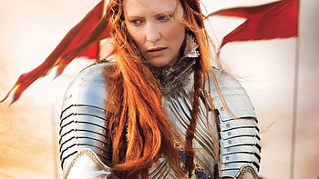 Elizabeth Cate Blanchett, redhead, flag armor, resolution id42006 HD wallpaper