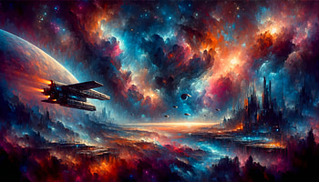 Epic Sci-Fi Space Opera, Sci Fi, space opera, space, galaxy, spaceship HD wallpaper