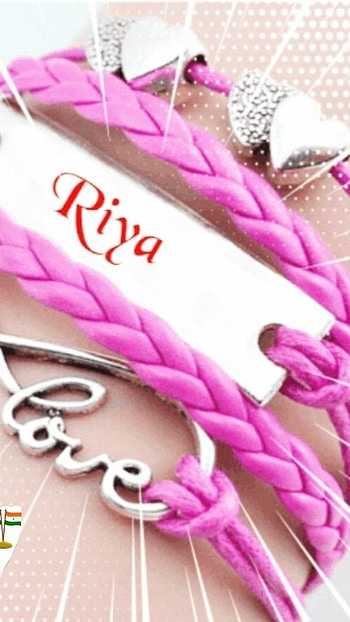 R Name, Riya, Pink Bracelet HD phone wallpaper