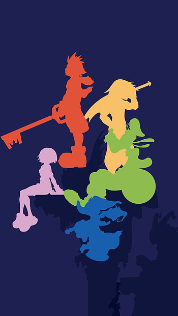 Colourful heros, colourful, heros, kingdom hearts HD phone wallpaper