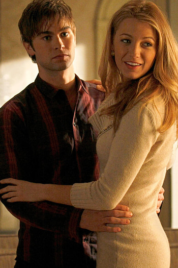 Blake Lively, Serena and Nate, Gossip Girl romance, Love triangle drama HD phone wallpaper