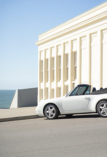 Cars, Building, Car, Side View, Cabriolet HD phone wallpaper