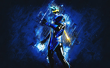 Fortnite Reactive Ninja Skin, Fortnite, main characters, blue stone background, Reactive Ninja, Fortnite skins, Reactive Ninja Skin, Reactive Ninja Fortnite, Fortnite characters HD wallpaper