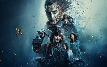 Jack Sparrow, Movie, Pirates Of The Caribbean: Dead Men Tell No Tales, Brenton Thwaites, Captain Salazar, Carina Smyth, Geoffrey Rush, Hector Barbossa, Henry Turner, Javier Bardem, Johnny Depp, Kaya Scodelario HD wallpaper