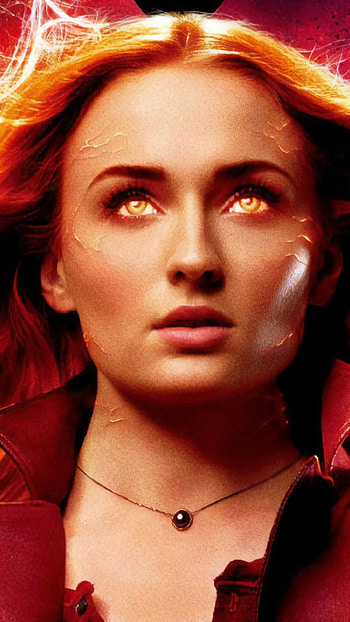 Sophie Turner, Jean Grey, Dark Phoenix HD phone wallpaper