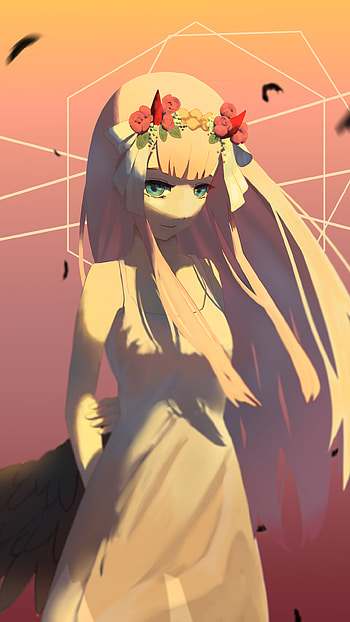 Just Like an Angel, Zero Two (Darling in the FranXX), Anime, Darling in the FranXX HD phone wallpaper