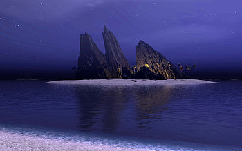 A night at maldiu, sea, maldui HD wallpaper