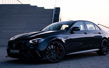 Brabus 800, Mercedes-Benz AMG E63 S, Brabus, front view, exterior, black E63, tuning, black E-class, German cars, Mercedes-Benz HD wallpaper
