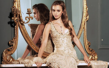 Lily Collins HD wallpaper