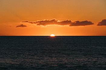 Sunset Ocean , ocean, sunset, nature HD wallpaper