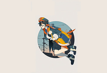 Mood, happy, anime girl, original HD wallpaper