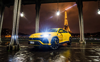 Lamborghini urus, headlight, front HD wallpaper