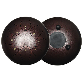 Steel tongue drum, Handpan drum, Musical versatility, Coffee-inspired tones HD phone wallpaper