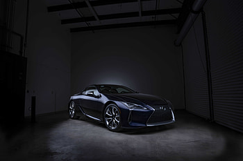 Lexus black panther LC 500, front HD wallpaper
