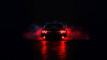 Dark Dodge Challenger, dodge-challenger, dodge, cars, ai HD wallpaper