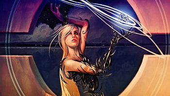 Magic: The Gathering, Card Game, Blonde, Woman HD wallpaper