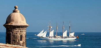 Juan Sebastian De Elcano, Sailboat, Schooner HD wallpaper